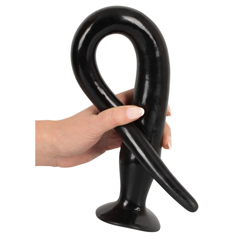 Набор длинных анальных пробок Super Long Flexible Butt Plug Set (черные)