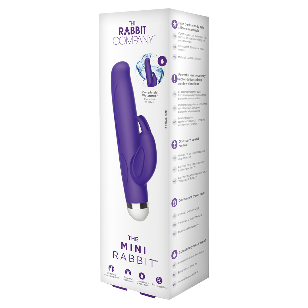 The Rabbit Company Фиолетовый кролик с клиторальным стимулятором MINI RABBIT