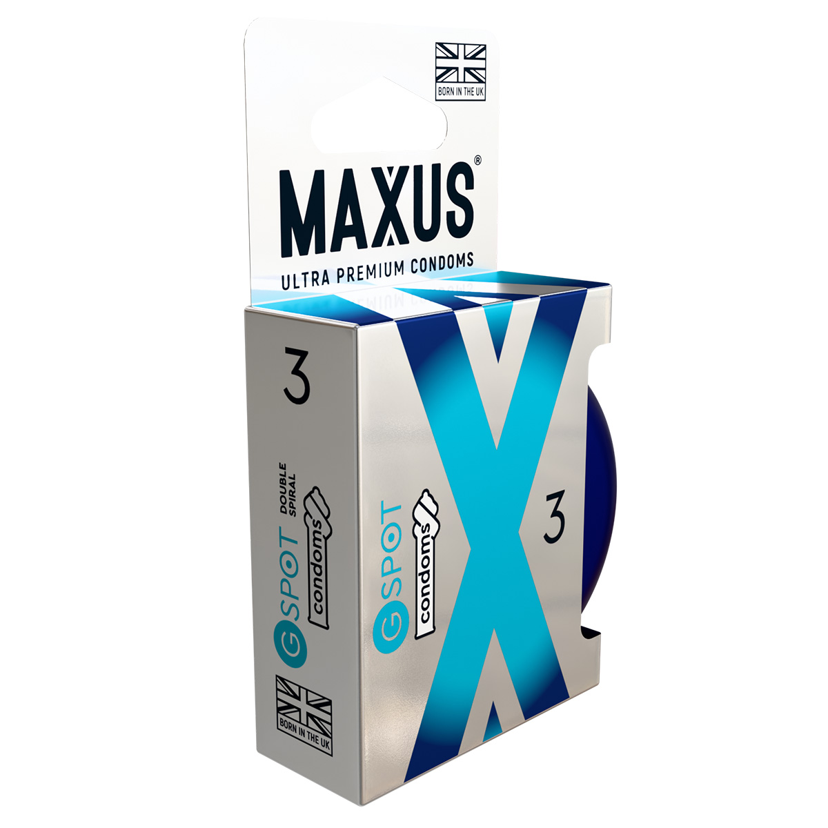 Maxus Презервативы с двойной спиралью MAXUS G Spot №3 в железном кейсе