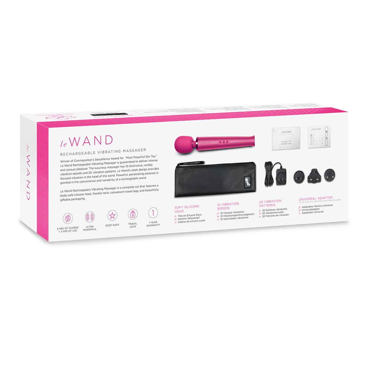 le WAND Роскошный розовый вибромассажер le WAND Original Massager