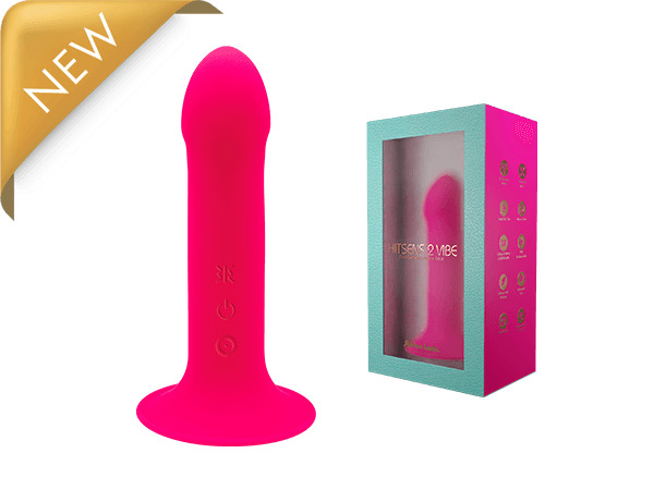 Hitsens 2 (6,5) Фалломитатор с вибрацией, розовый