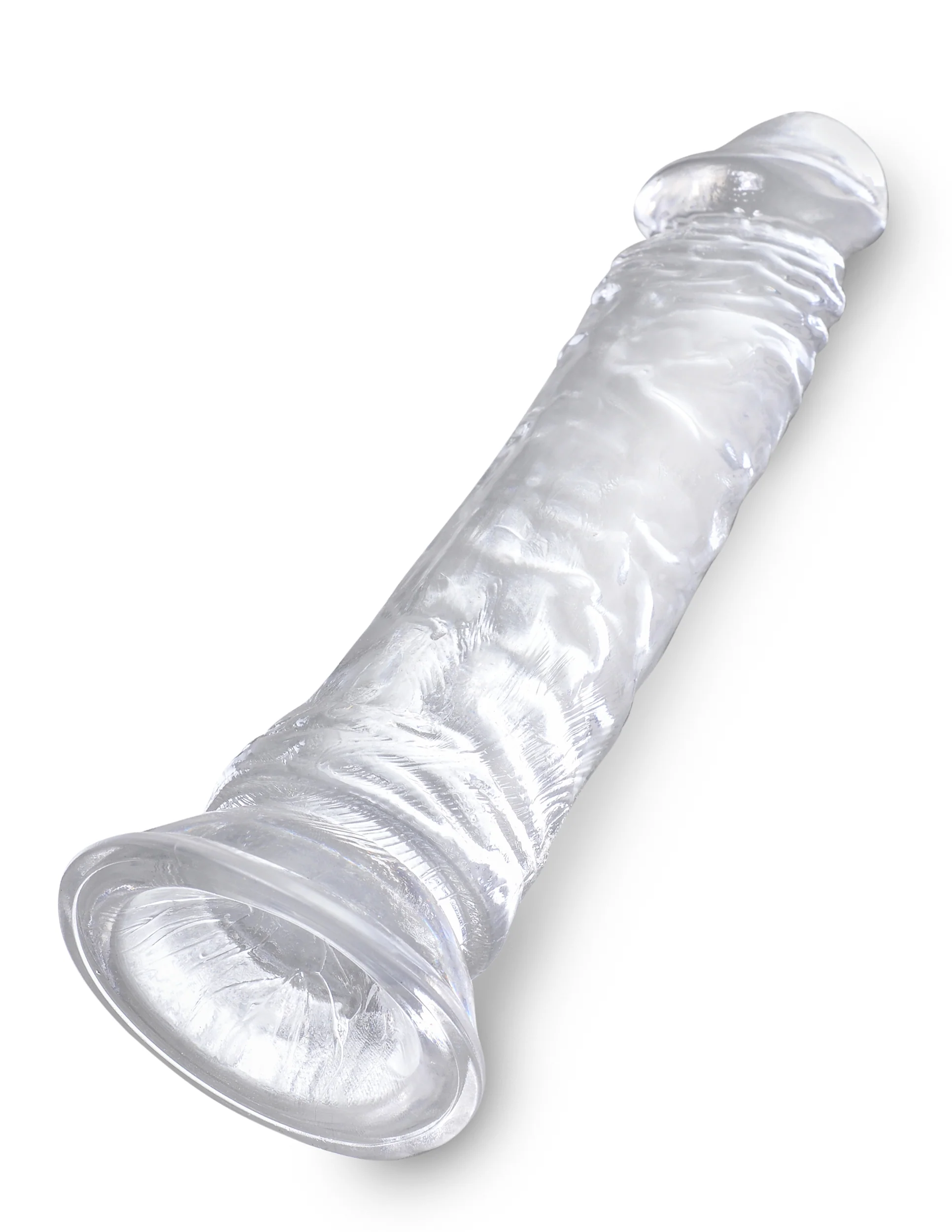 Прозрачный фаллоимитатор на присоске King Cock Clear 8