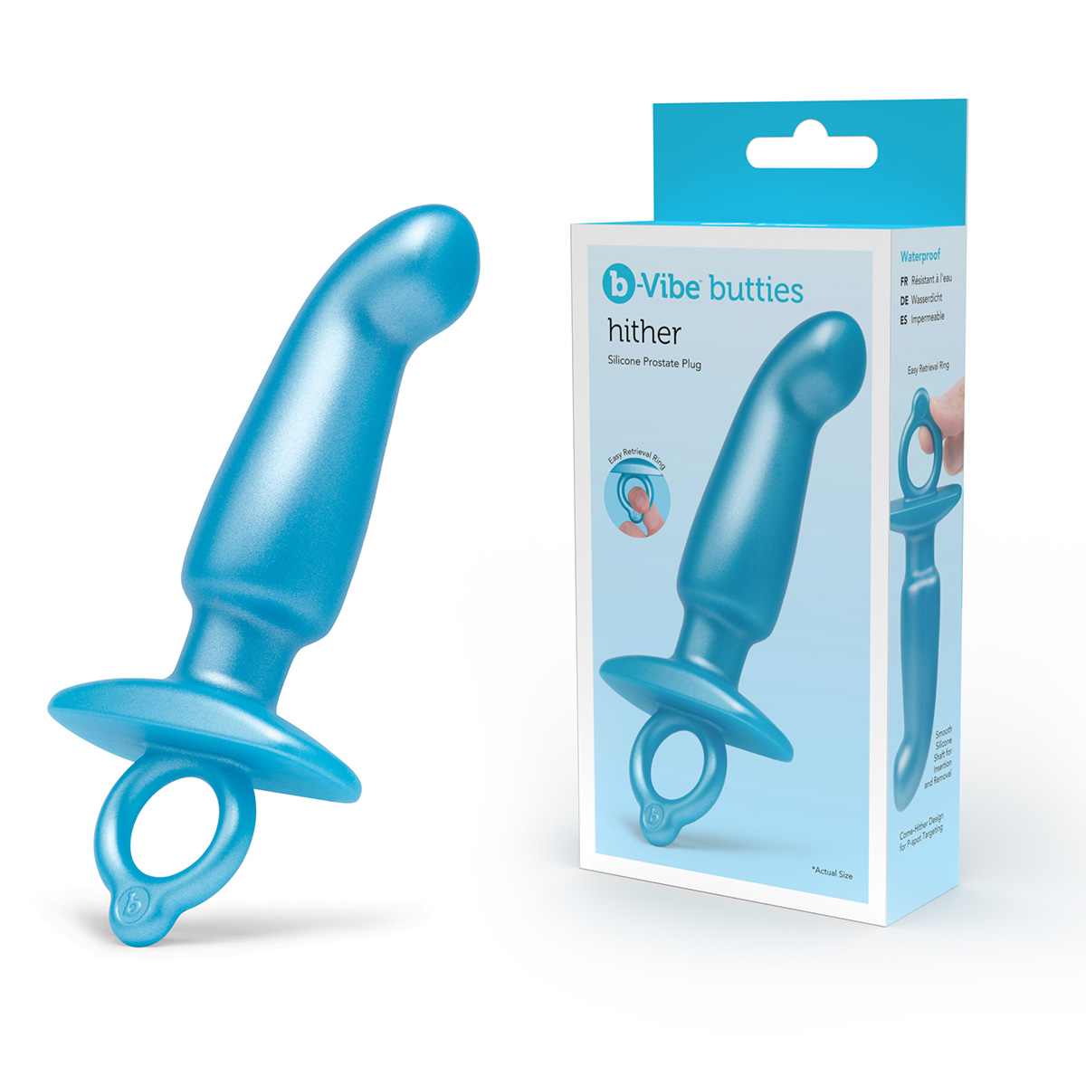 b-Vibe Анальный плаг для простаты из силикона HITHER PLUG