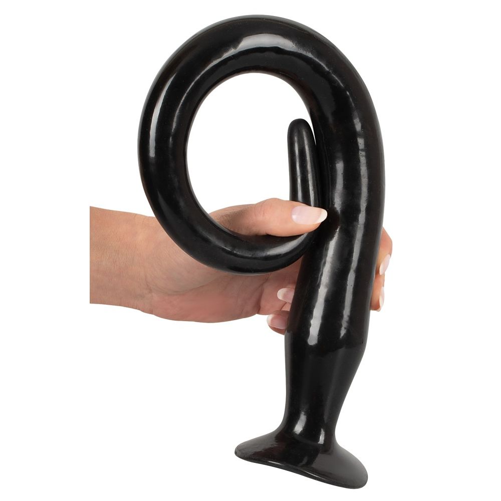 Набор длинных анальных пробок Super Long Flexible Butt Plug Set (черные)