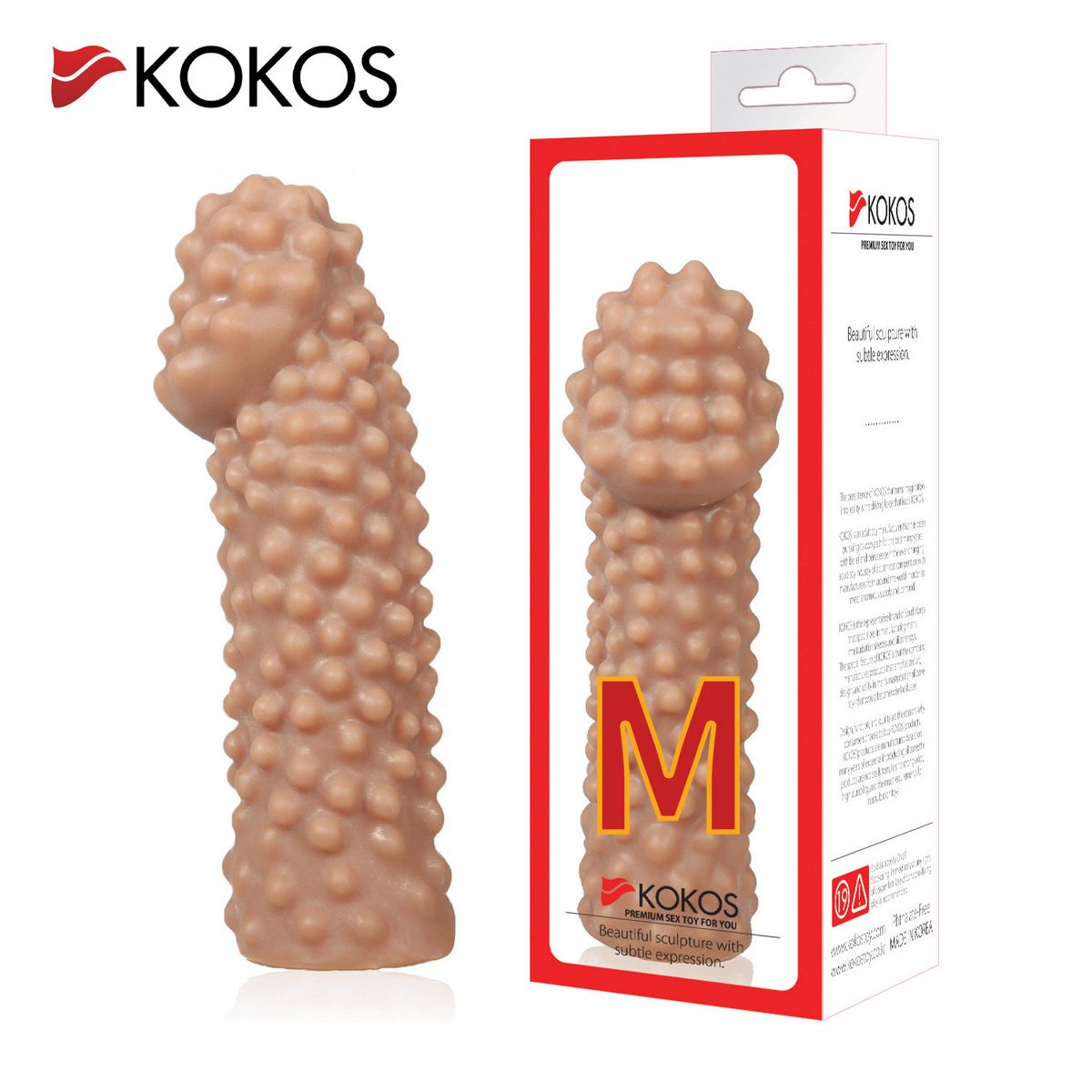 Насадка на фаллос с бугорками размер M, EXTREME Sleeves ES.010-M(стар.рт.NES.006-M)