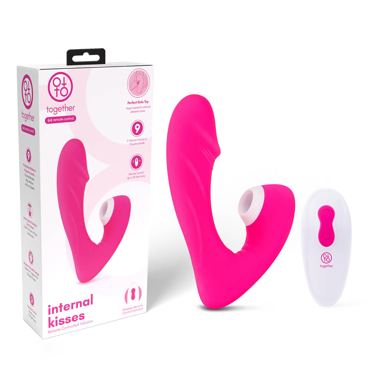Together Toy Стимулятор на радиоуправлении для смешанных оргазмов Internal Kisses Together
