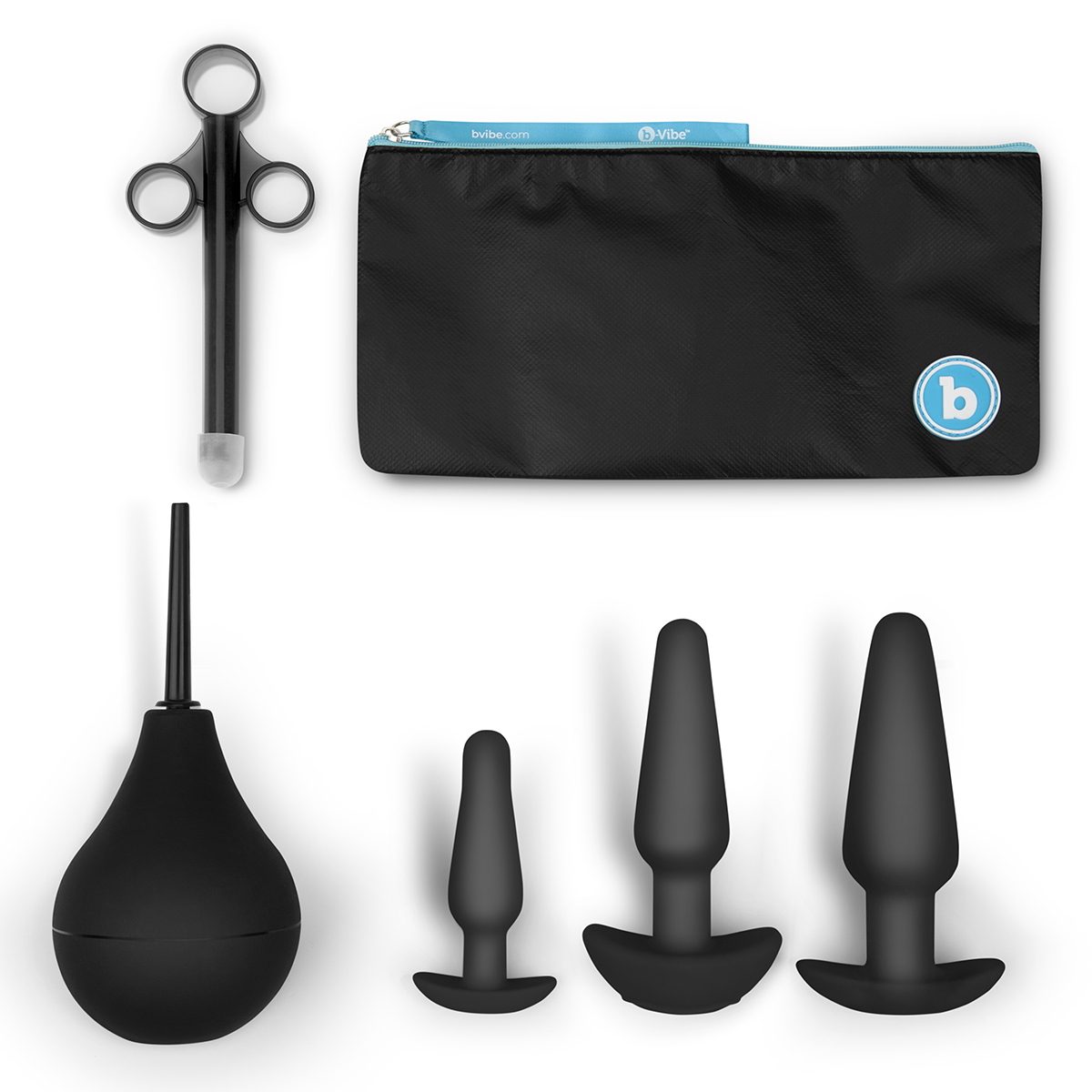 b-Vibe Набор для анального секса - подготовка и обучение B-Vibe Anal Education Set Black