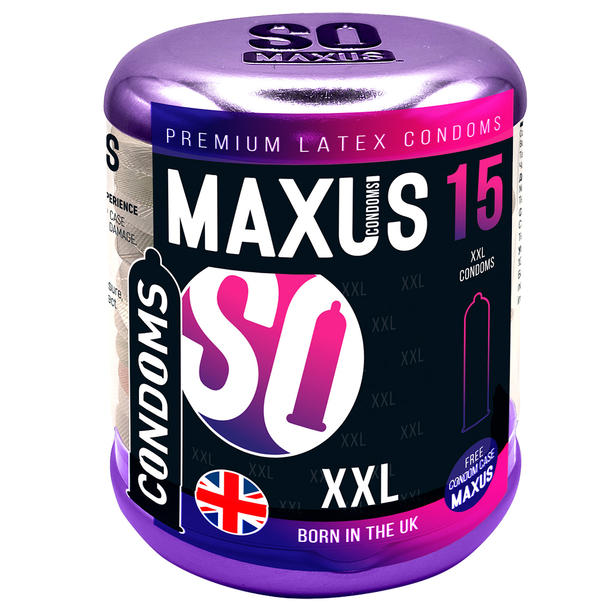 Maxus Презервативы увеличенные MAXUS XXL №15 в большом кейсе