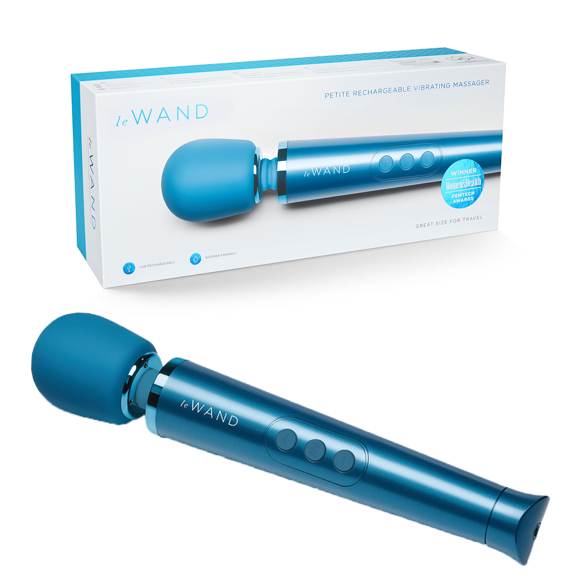 le WAND Роскошный лазурный мини-ванд Le Wand Petite Massager