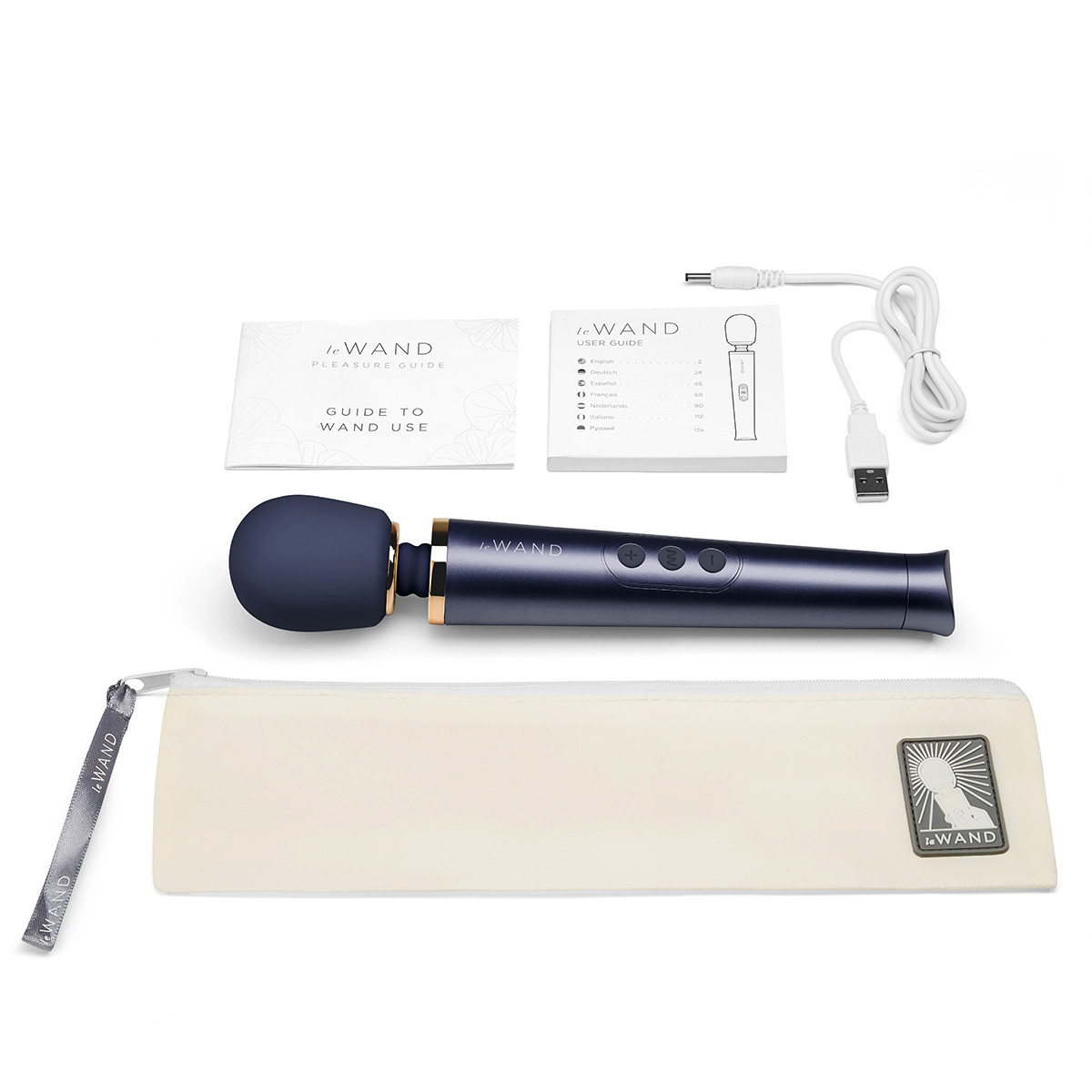 le WAND Роскошный кобальтовый синий мини-ванд Le Wand Petite Massager
