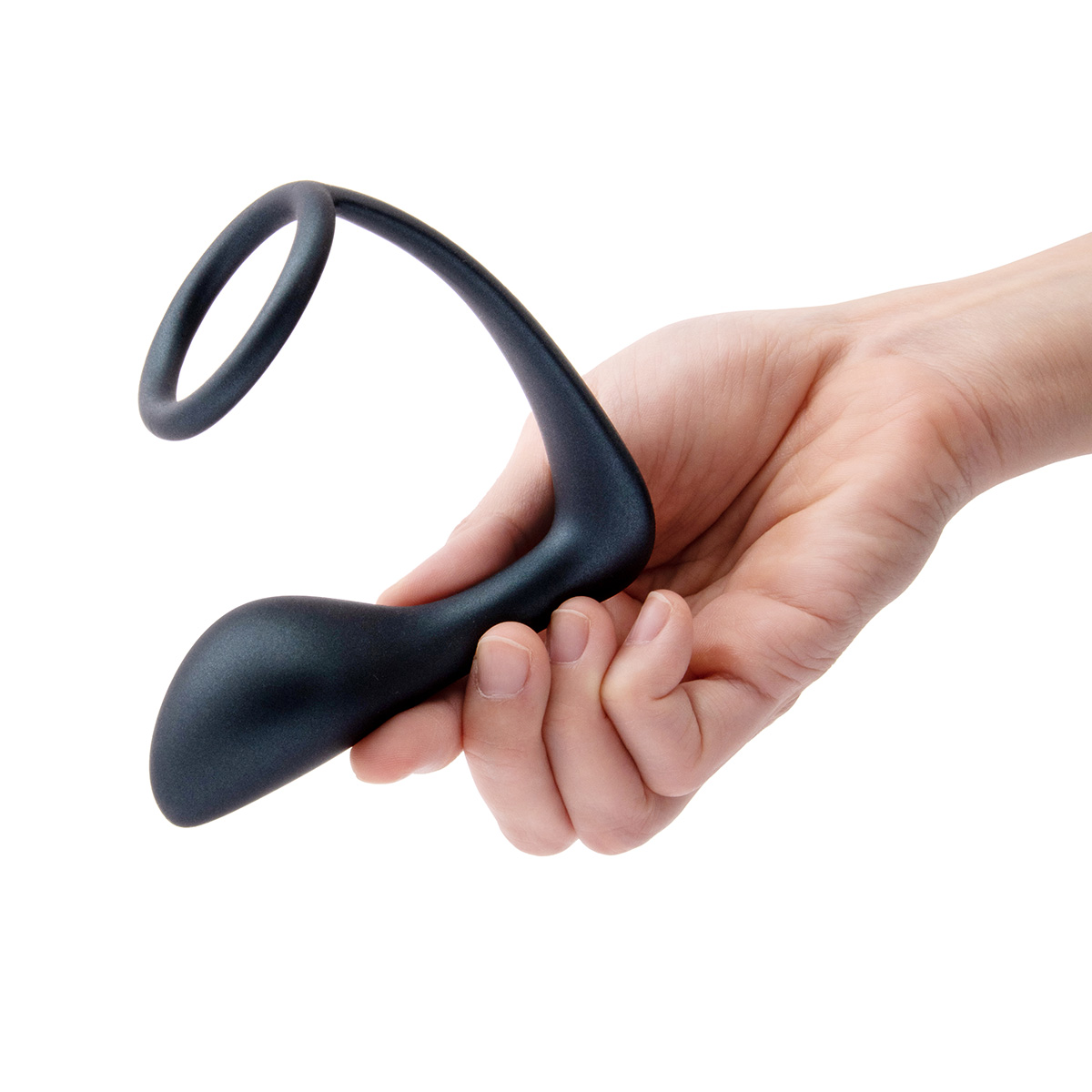 b-Vibe Анальный плаг с кольцом для простаты RINGER COCK RING & PLUG