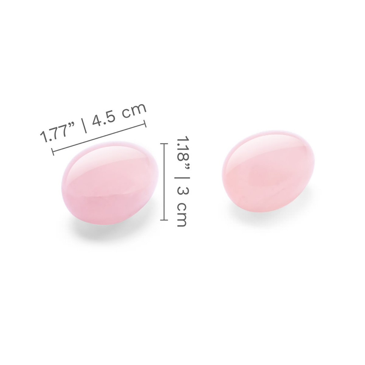 le WAND Массажеры для техники йони le WAND Crystal Yoni eggs розовый кварц