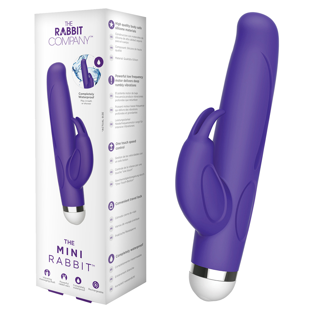 The Rabbit Company Фиолетовый кролик с клиторальным стимулятором MINI RABBIT