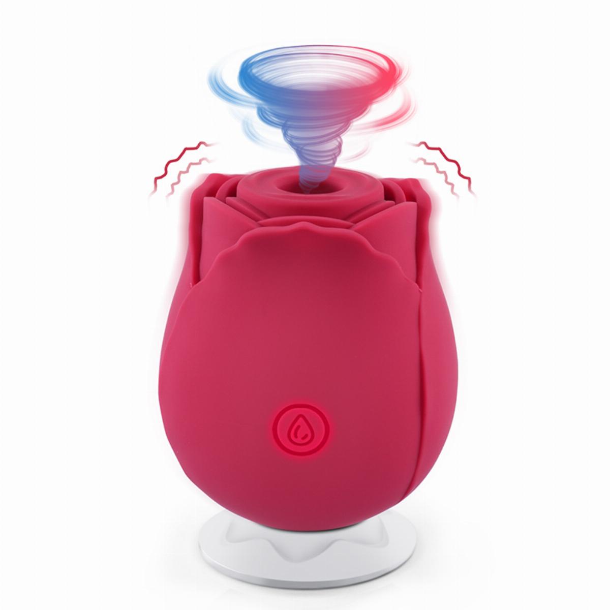 Tracy's Dog Вибрирующий красный бутон розы Rose Vibrator