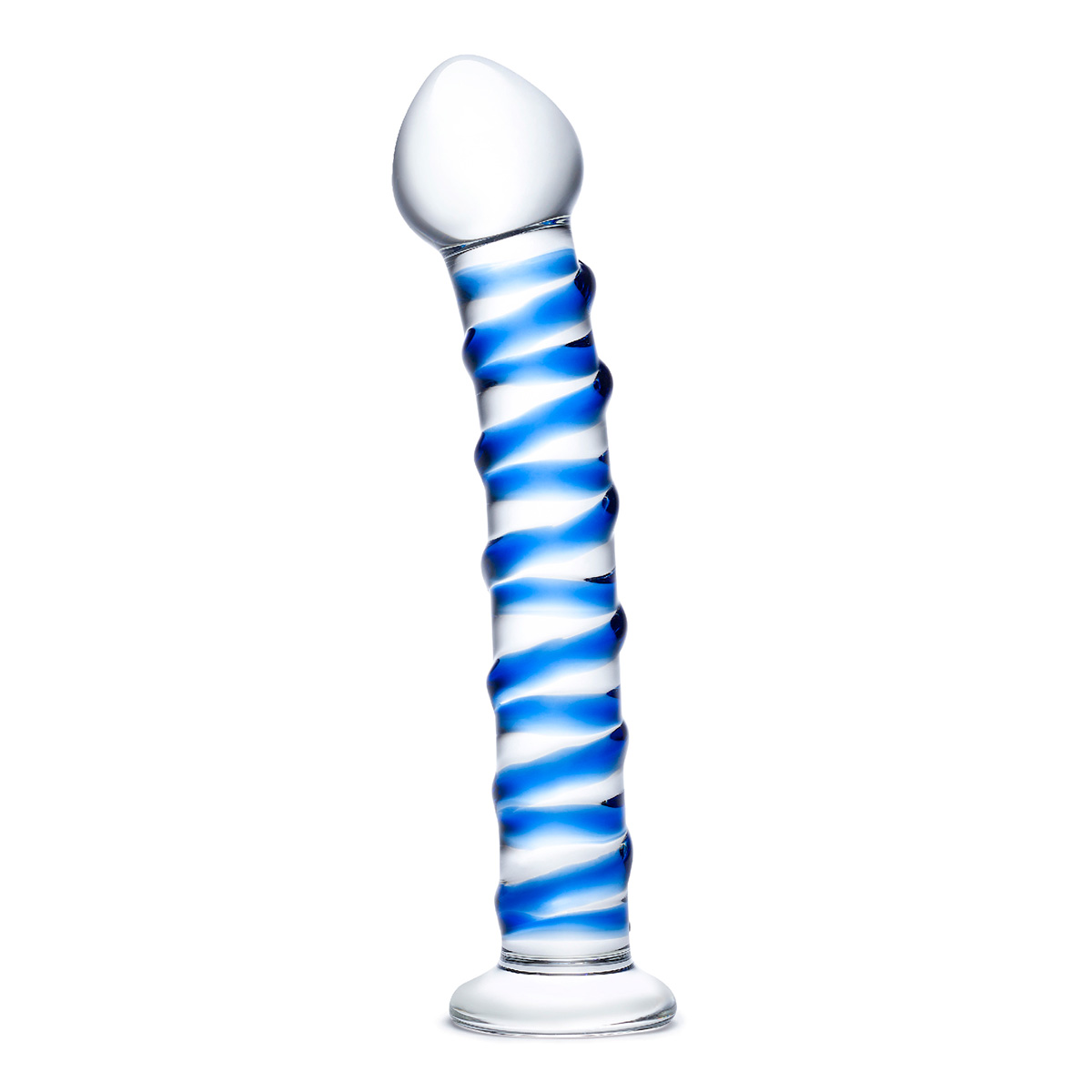 Glas Фаллоимитатор из стекла BLUE SPIRAL