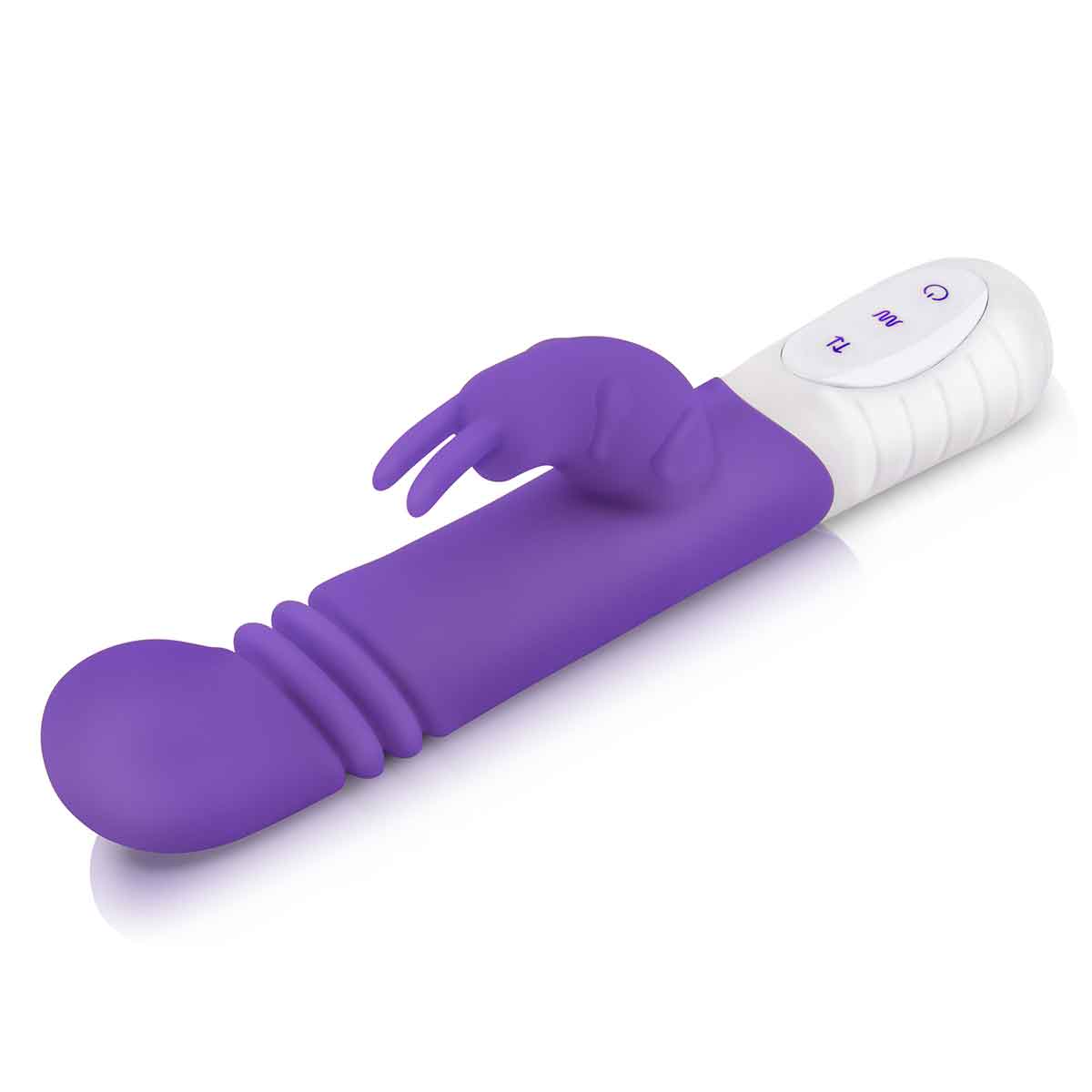 Rabbit Essentials Небольшой тонкий фиолетовый массажер для G-точки SLIM SHAFT THRUSTING G-SPOT RABBIT