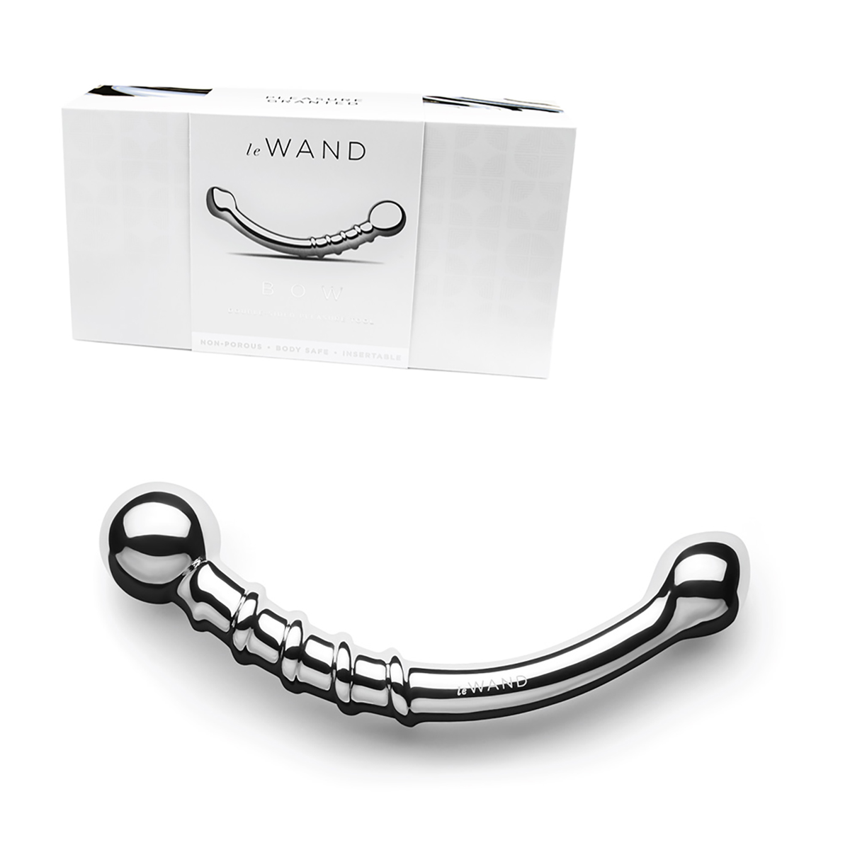 le WAND Изогнутый фаллоимитатор из стали со спиралью le WAND Bow