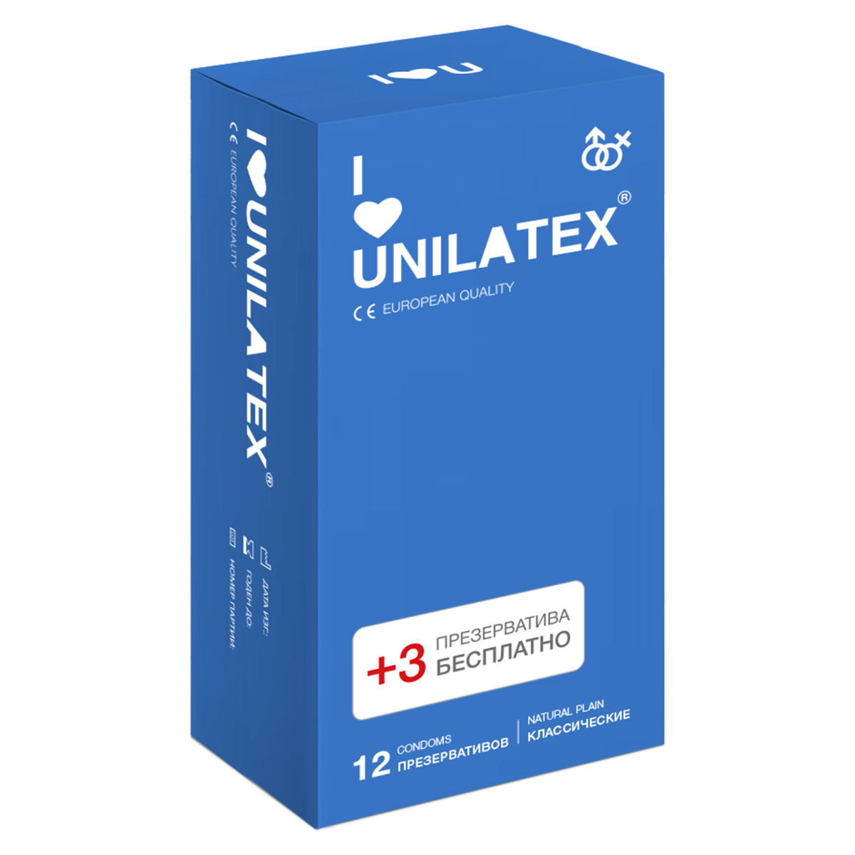 Unilatex Классические презервативы Unilatex® Natural Plain 1 уп (12+3 шт)