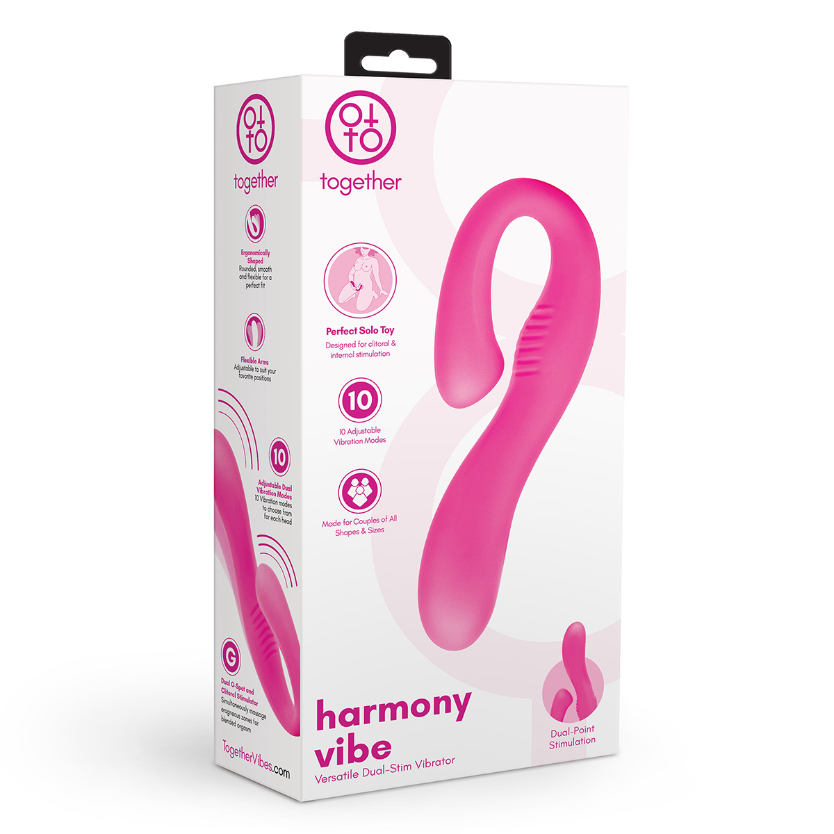Together Toy Вибромассажер с двойной стимуляцией Harmony Vibe