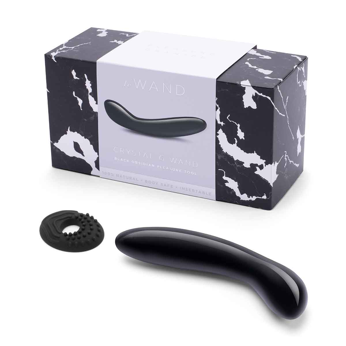 le WAND Массажер для G-точки le WAND Crystal G-Wand черный обсидиан