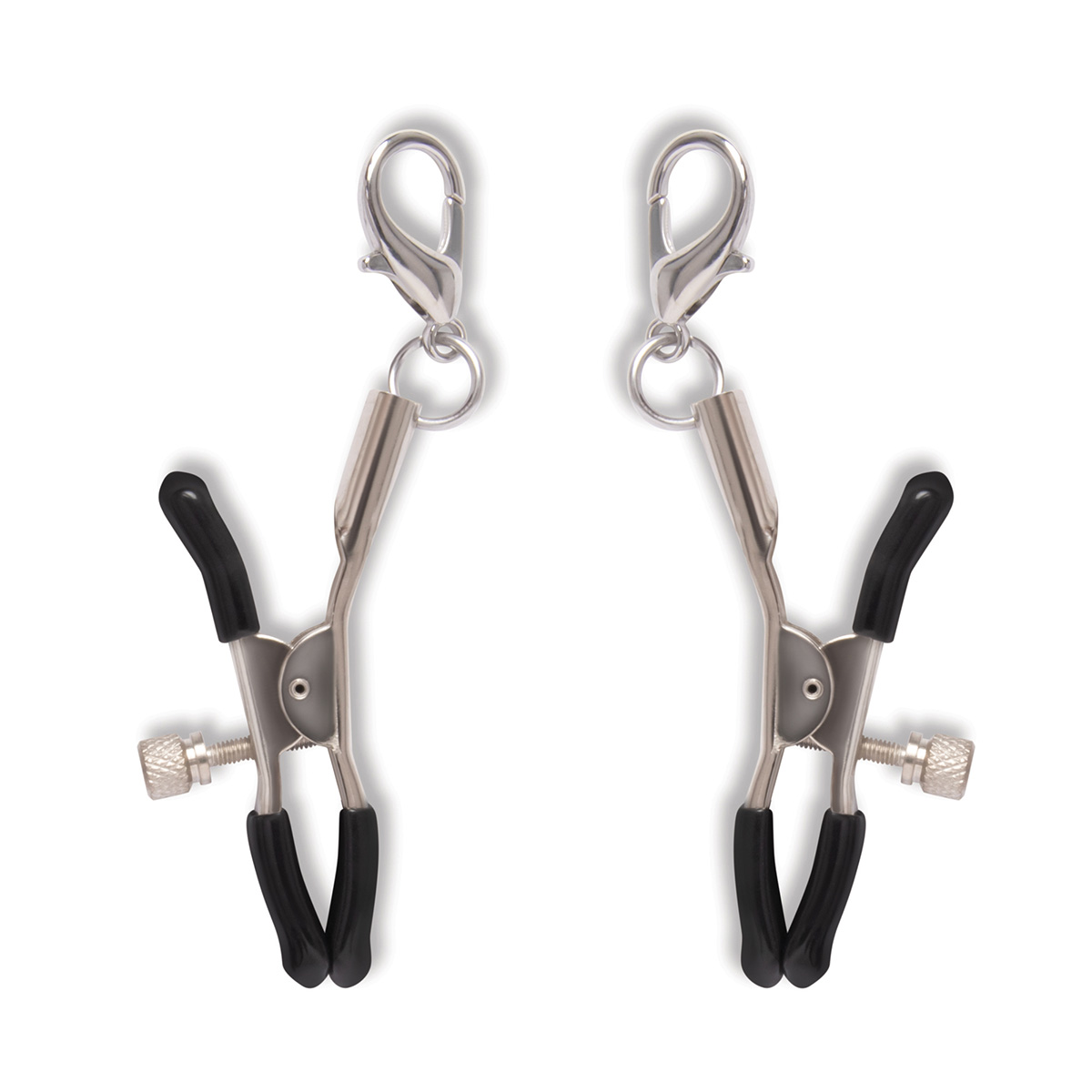 Lux Fetish Большой набор из 12 предметов Interchangeable Collar & Nipple Clips Set