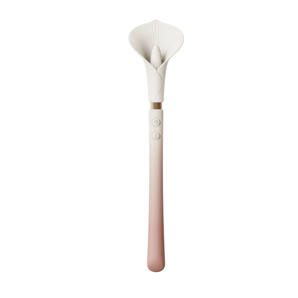 Двусторонний вибромассажёр CALLA, бежево-розовый