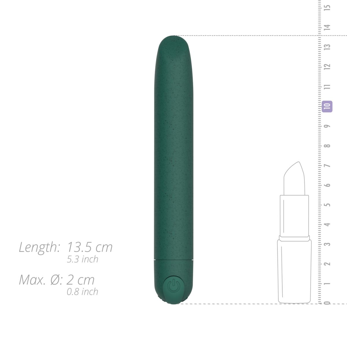 Gløv Вибромассажер из ЭКО пластика Gløv Eco Bullet Vibrator 13,5 см