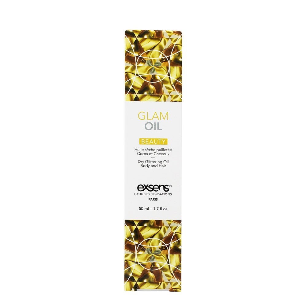 Сухое масло с блеском GLAM OIL для волос и тела