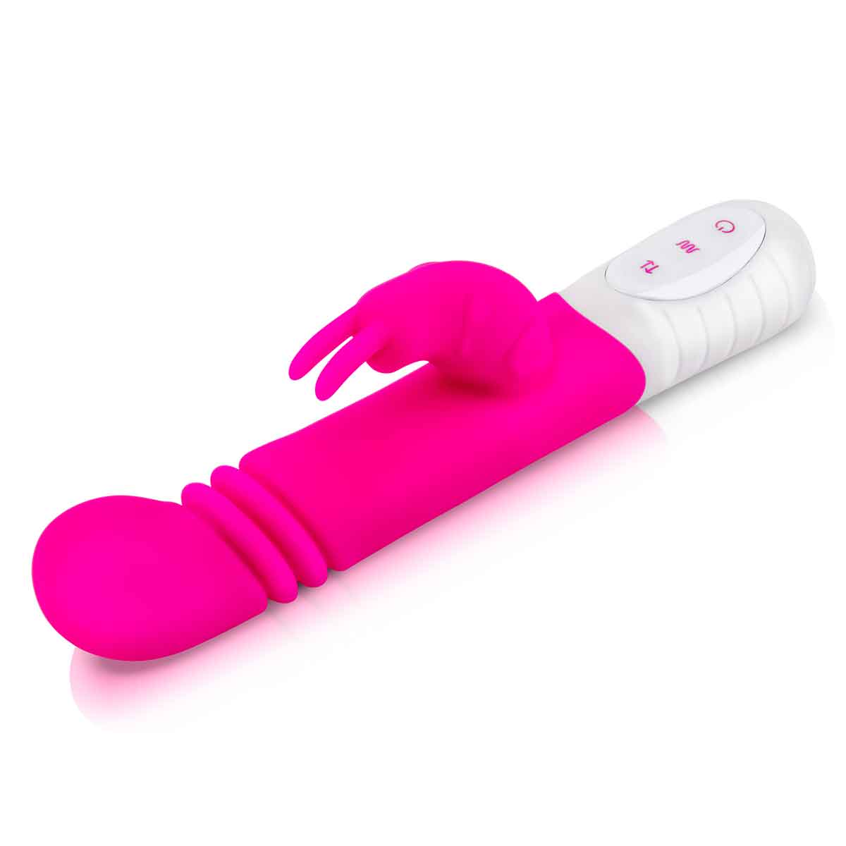 Rabbit Essentials Небольшой тонкий розовый массажер для G-точки SLIM SHAFT THRUSTING G-SPOT RABBIT
