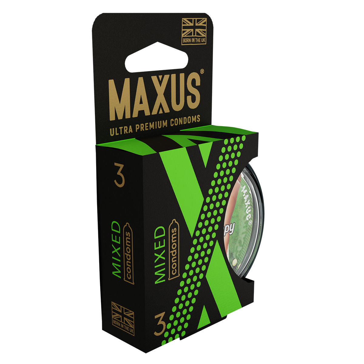 Maxus Презервативы в пластиковом кейсе микс MAXUS AIR Mixed №3 - 1 уп (3 шт)