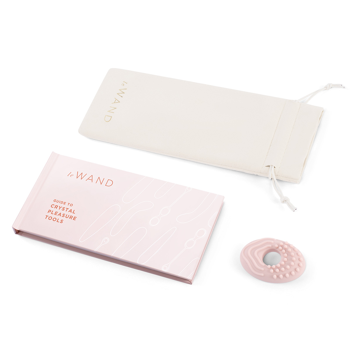 le WAND Массажер для G-точки le WAND Crystal G-Wand розовый кварц
