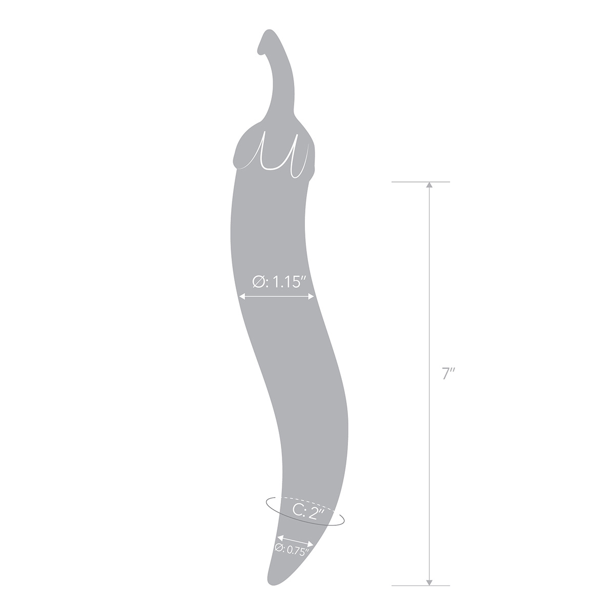 Glas Стеклянный перчик NATURALS CHILI PEPPER