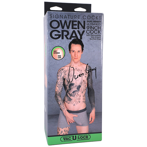 Фаллоимитатор с мошонкой на съемной присоске Owen Gray Signature Cocks