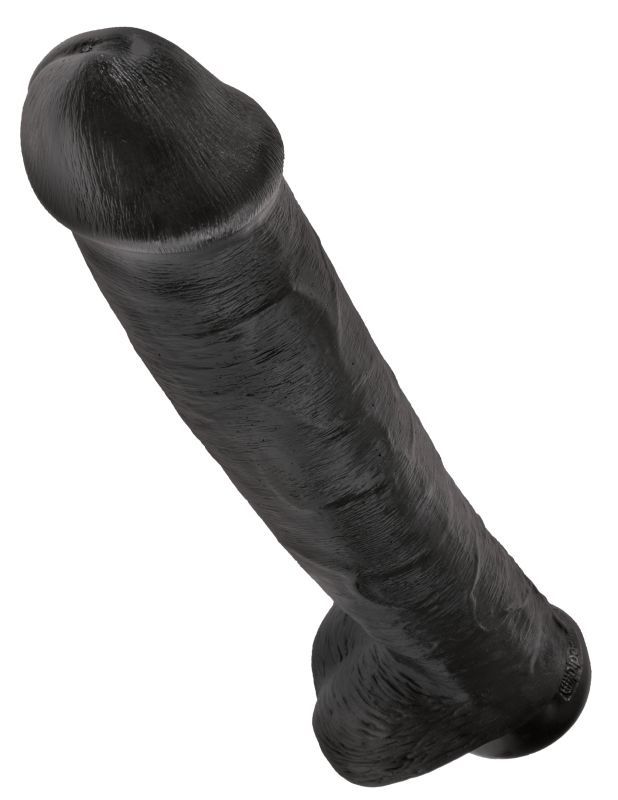 Фаллоимитатор-гигант черный King Cock 15 Cock with Balls