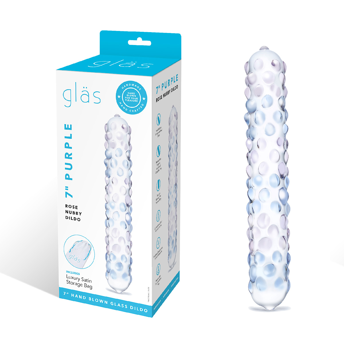 Glas Двухцветный стик PURPLE ROSE NUBBY
