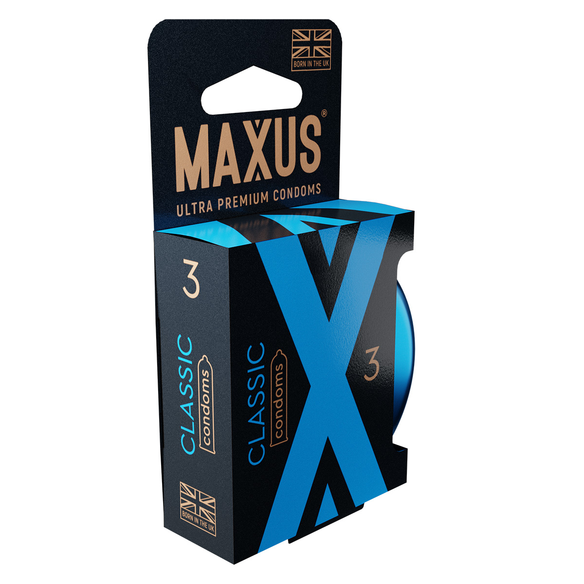 Maxus Презервативы в железном кейсе классические MAXUS Classic №3 - 1 уп (3 шт)