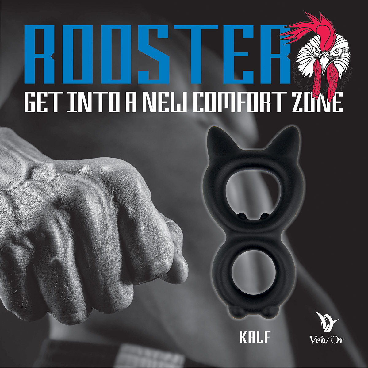 Velv'Or Кольцо эрекционное двойное Velv'Or Rooster Kalf