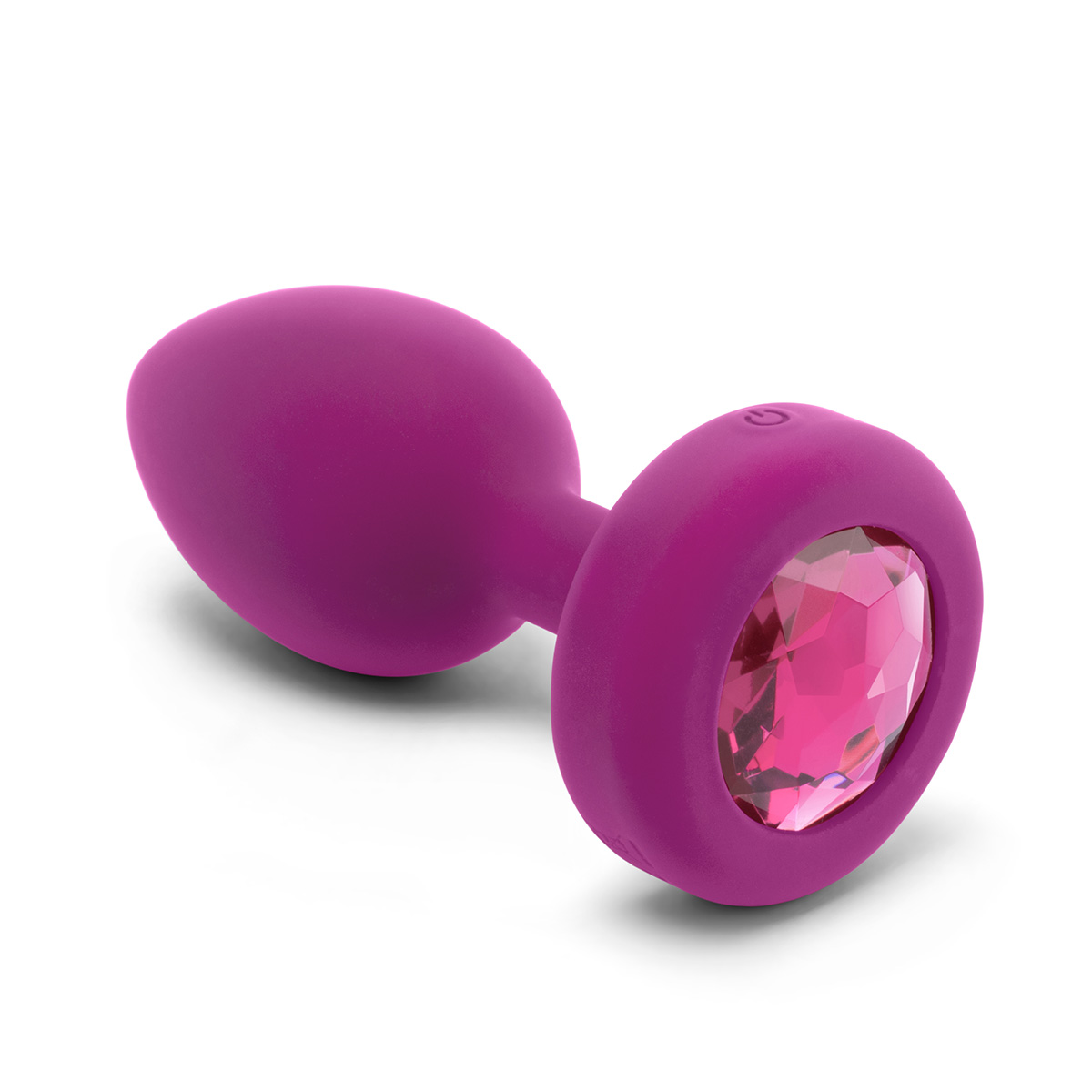b-Vibe Вибрирующая втулка Vibrating Jewel Plug S/M цвета фуксии