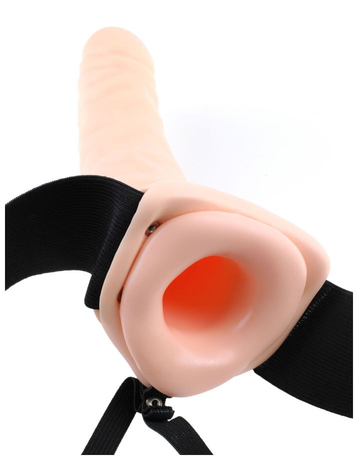 Полый страпон на ремне телесный Fetish Fantasy Series 8 Hollow Strap-On