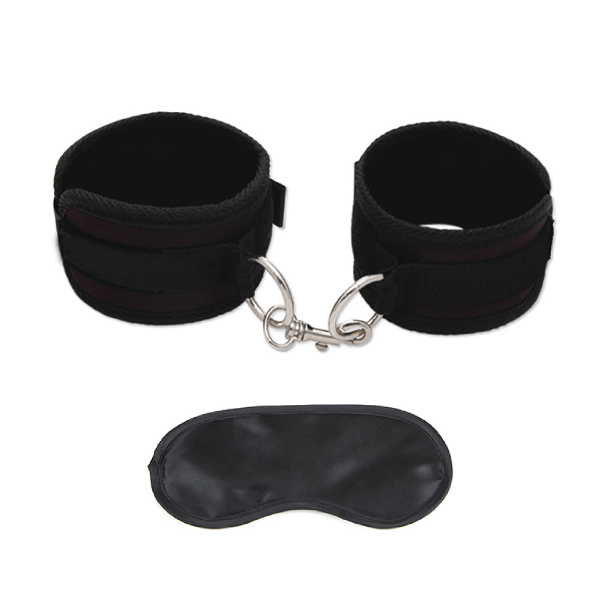 Lux Fetish Мягкие черные универсальные фиксаторы Love Cuffs