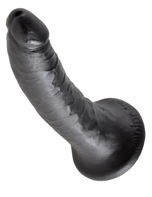 Фаллоимитатор на присоске черный King Cock 7