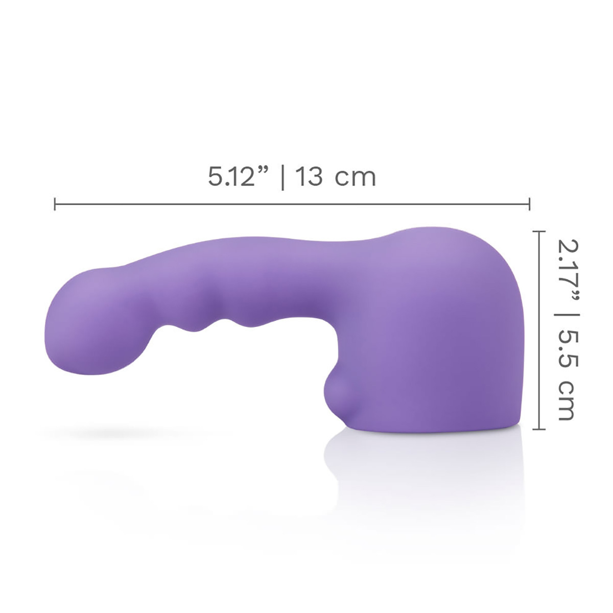 le WAND Утяжеленная насадка для массажера Le Wand RIPPLE VIOLET