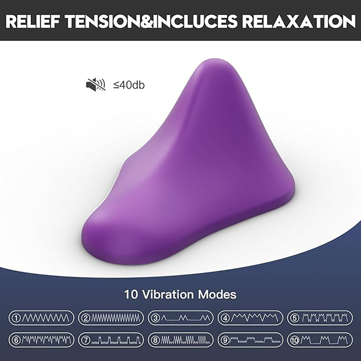 Tracy's Dog Вибромассажер водонепроницаемый Triangle Muscle Massager