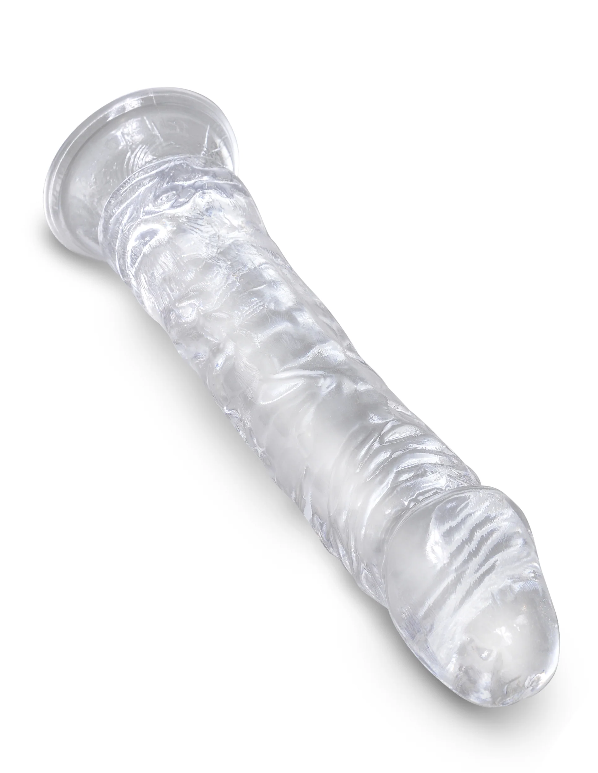 Прозрачный фаллоимитатор на присоске King Cock Clear 8