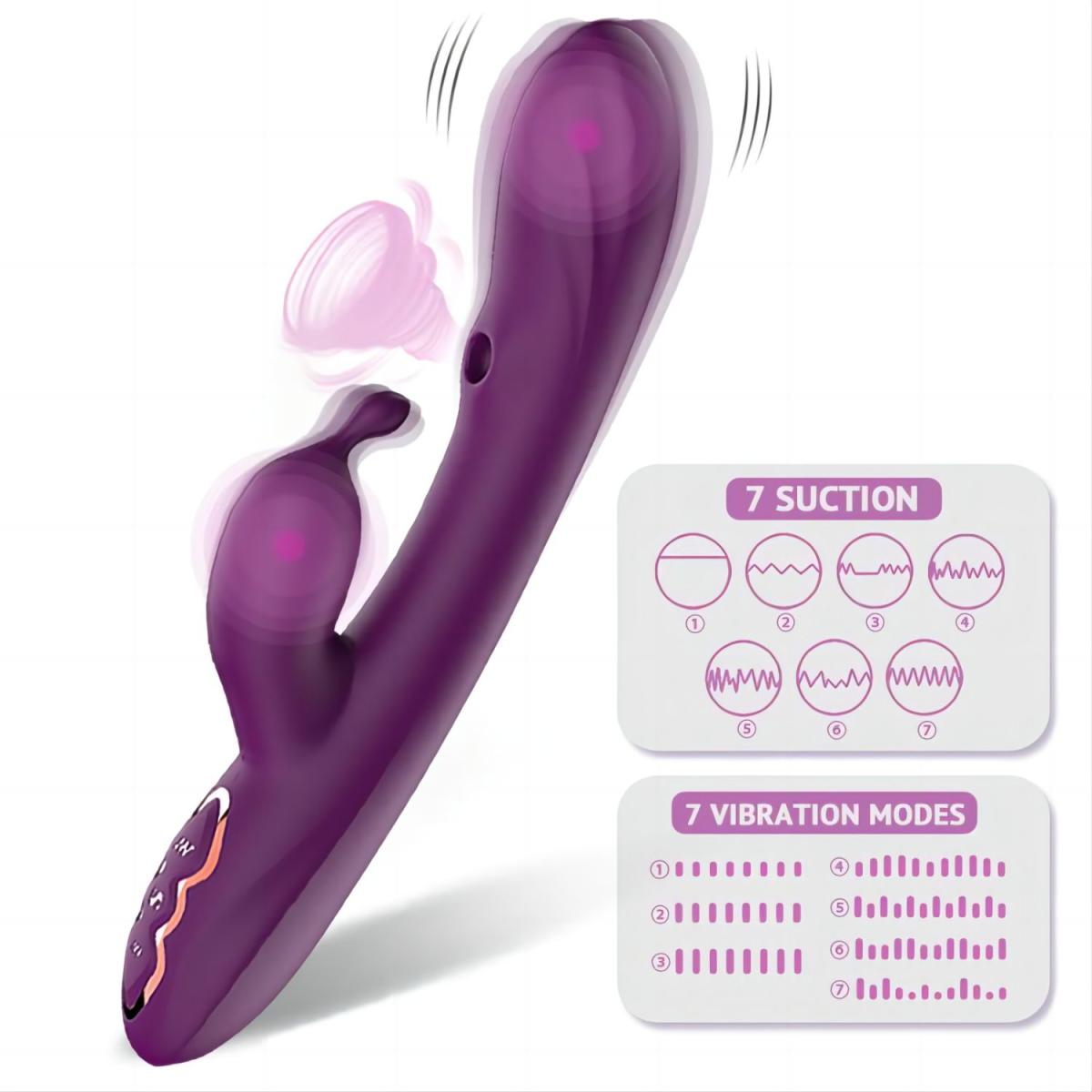 Tracy's Dog Вакуумный вибромассажер-кролик G Spot Alpha Rabbit Vibrator