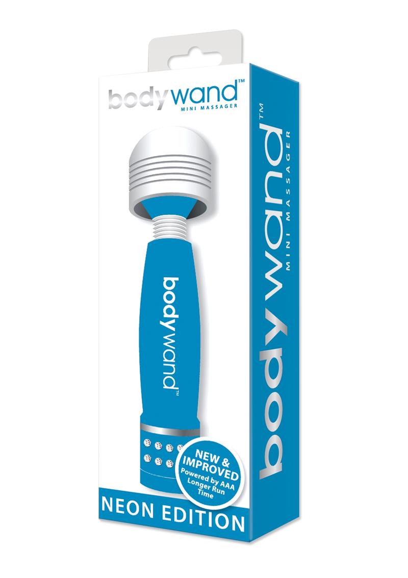 BodyWand Бирюзовый мини-ванд с кристаллами Neon Edition