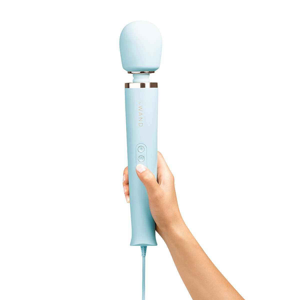 le WAND Нежно-голубой проводной вибромассажер le WAND Sky Blue с 10-ю скоростями