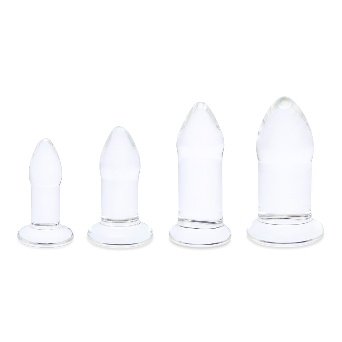 b-Vibe Набор тренировочных стеклянных плагов ANAL DILATORS SET